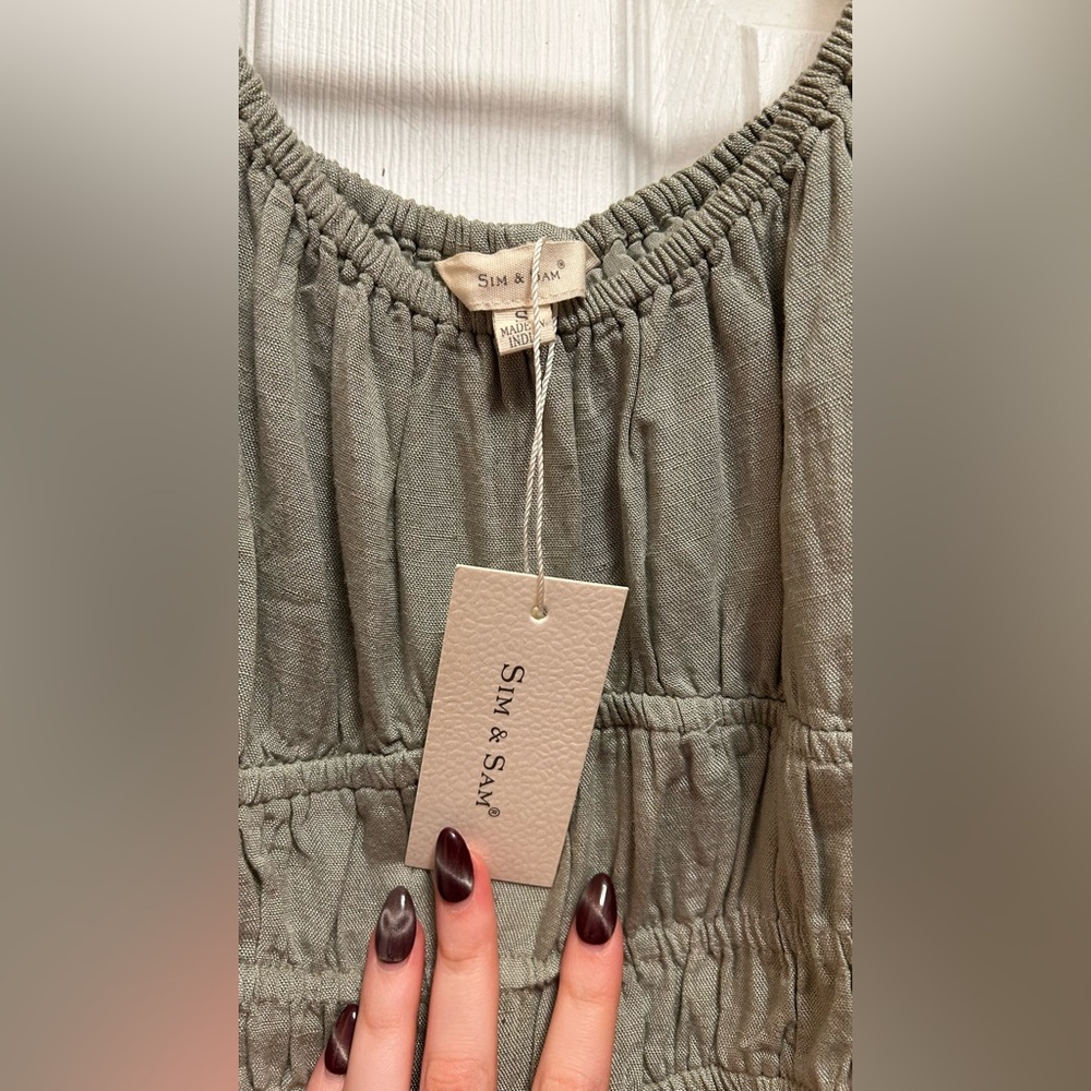Sim & Sam Olive Green Dress